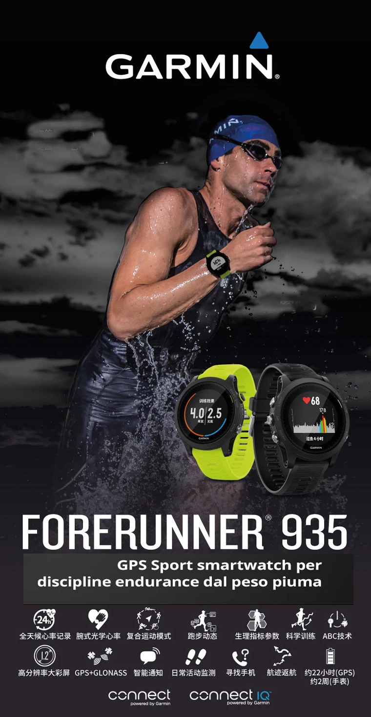 Gps Garmin Forerunner 935/735 мультиспортивные умные часы-fenix 3/5 Триатлон велосипедный Бег Плавание сердечного ритма навигация спортивные часы