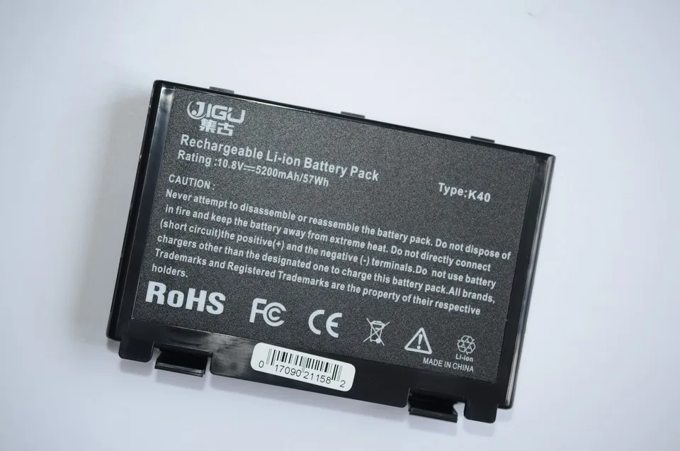 JIGU Аккумулятор для ноутбука ASUS F52 F82 K51 A32-F52 A32-F82 PRO65 X5C X70 X87 k50 L0A2016 6 ячеек совместимость Батарея