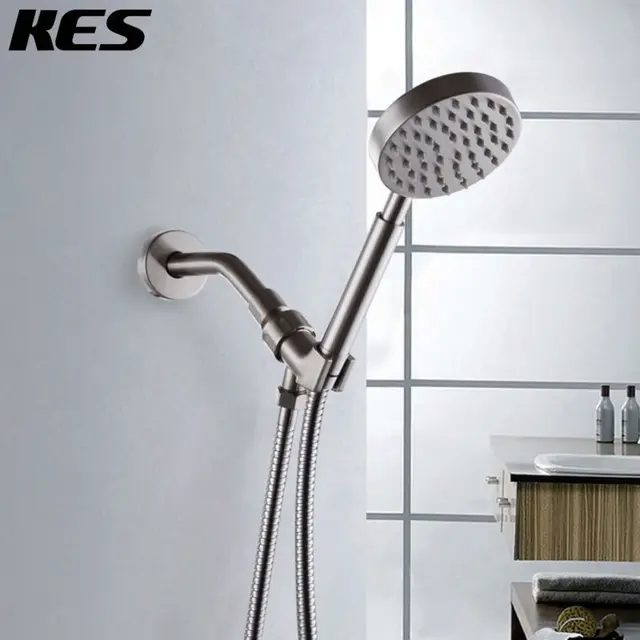 KES SUS304 Stainless Steel Handheld Shower Head with Extra Long Hose