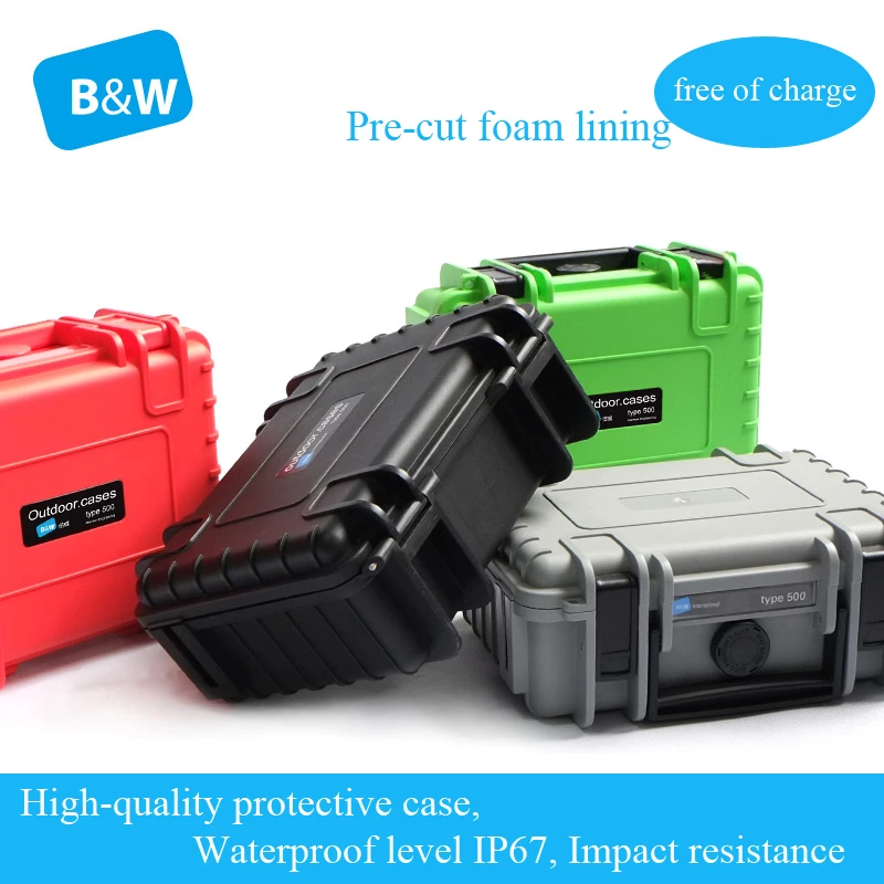 Tool case toolbox Impact resistant sealed waterproof protective case 203*142*79mm security tool equipment  with pre-cut foam 