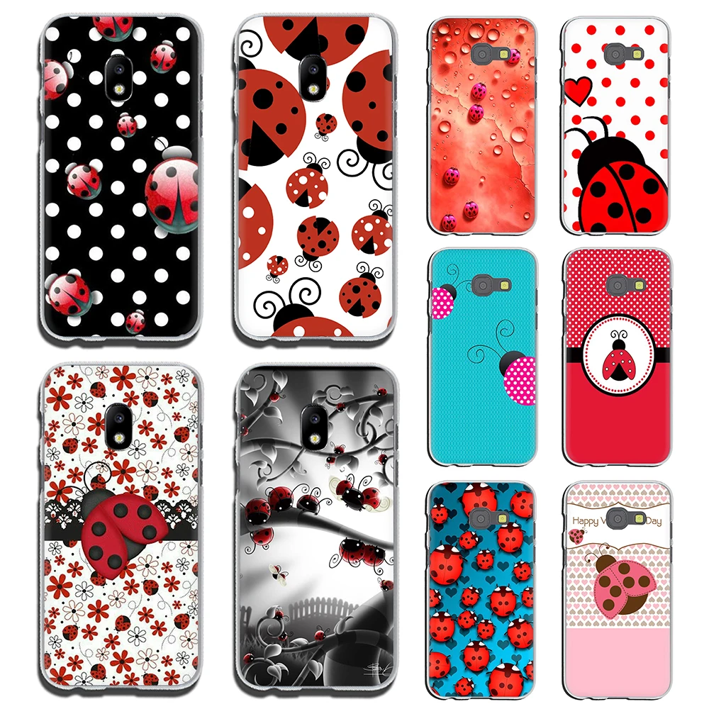 

LadyBug Hard Phone Cover Case for Samsung Galaxy J1 J2 J3 J4 J5 J6 J7 2015 2016 2017 Prime