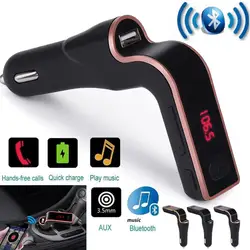 Новый Автомобильный mp3 плеер универсальный автомобильный Bluetooth fm-передатчик MP3 радио плеер USB зарядное устройство и AUX набор автомобильных