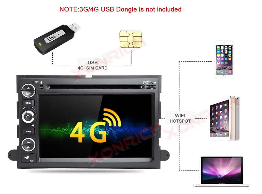 Sale Car Multimedia player  Android 8.1 Autoradio CAR DVD player For FORD/F-150/Mustang/Explorer/Kuga/Edge Radio FM wifi 3G BT 19