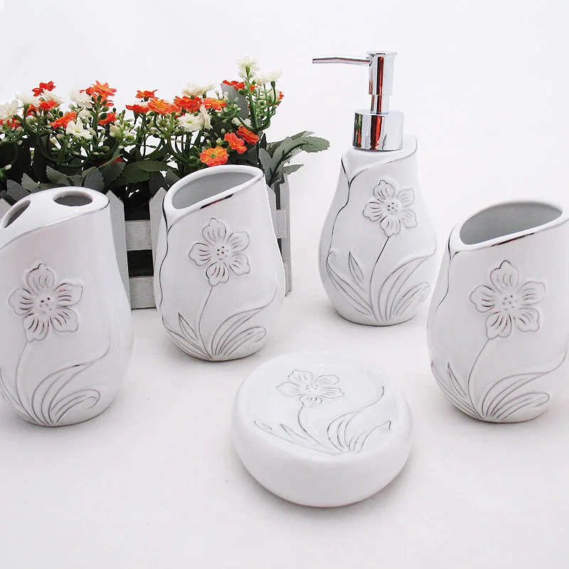 Ceramic bathroom accessories set elegant bathroom sets sanitary ware