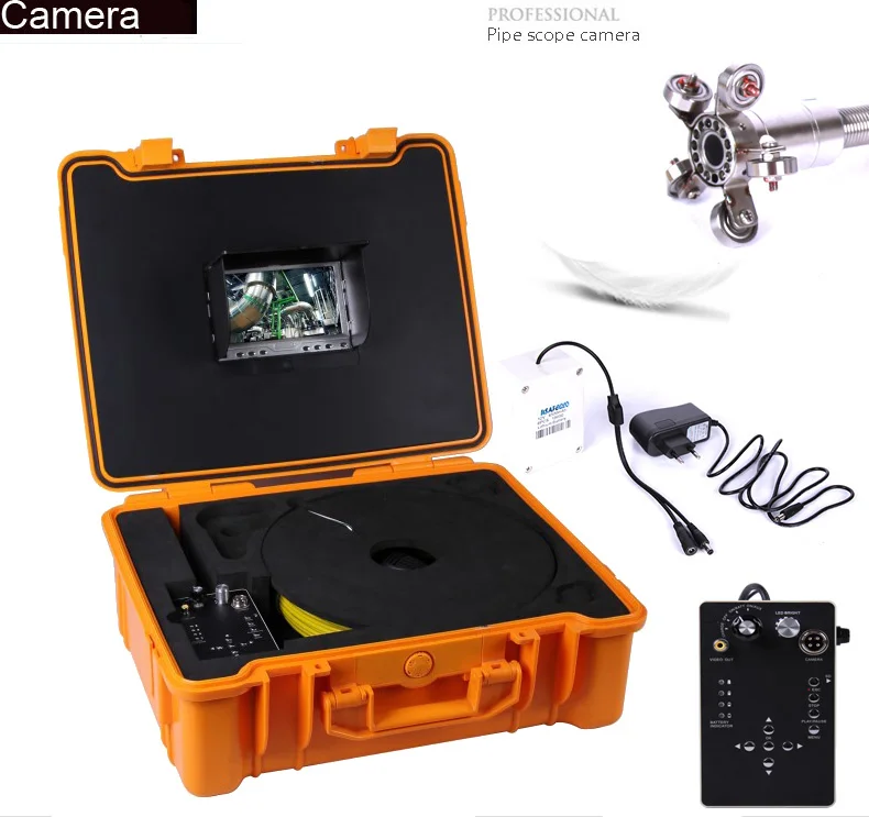  50m meter counter DVR Pipe Wall Sewer Inspection Camera System Tube wall detection system Endoscope