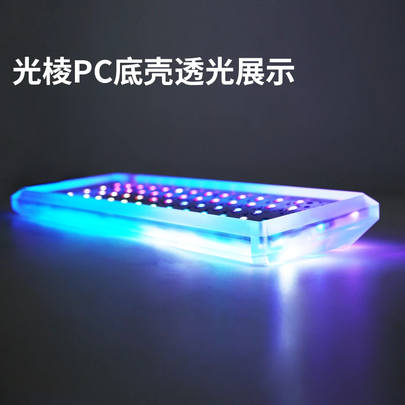 

Light Edge 60% Anodized Aluminium case or Acrylic Case for mechanical keyboard purple grey frosted acrylic for gh60 xd64 gk61