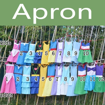 

Wholesale ruffle daughter little kids dress baby girl cotton top kitchen princess cooking anna aprons children kids apron
