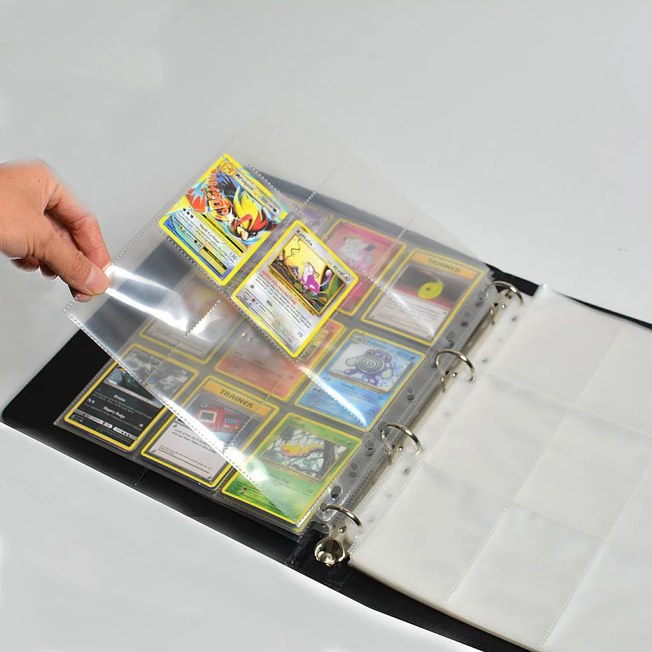 

35 Pages/Set 630 Cards Capacity Cards Holder Albums Board Game Cards Page Trading Card Protector For Pokemoon CCG MTG Yugioh