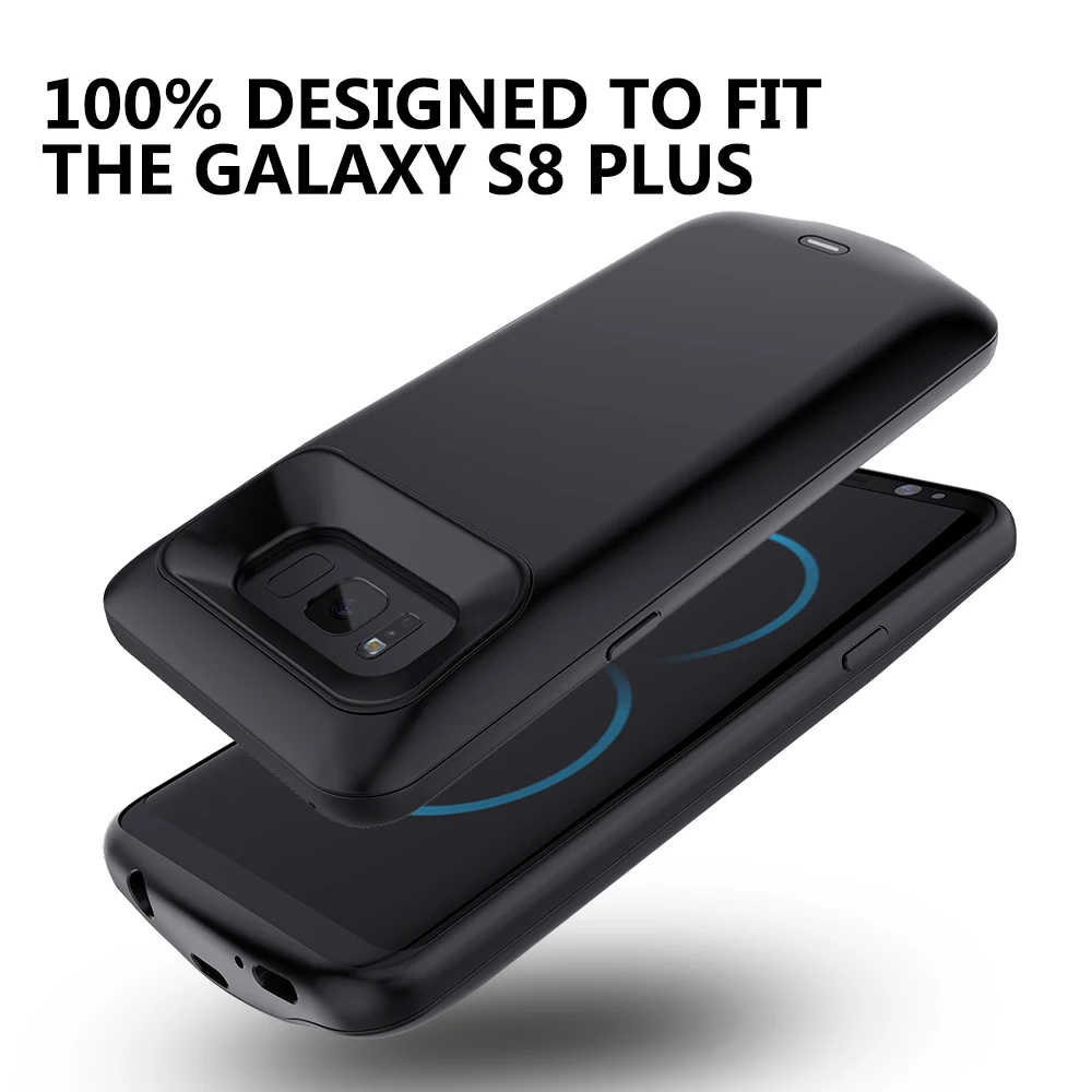 5500 мАч Батарея зарядный чехол для samsung Galaxy S8 плюс Портативный Мощность