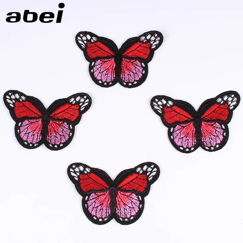 

10pcs/lot Iron On Cartoon Butterfly Patch Sew On Clothing Patches Embroidery Jeans Backpack Coats Stickers DIY Appliques Badge