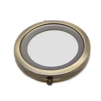

50pcs 70mm Blank Compact Mirror DIY Portable Metal cosmetic mirror Bronze #18410