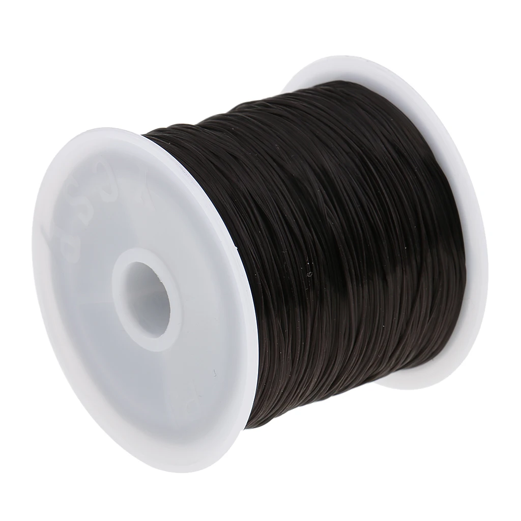 

60M Wig Hair Net Sewing Weft Hair Extension Weaving Stretch Thread Black Stretch Yarn Streth Crystal String Cord