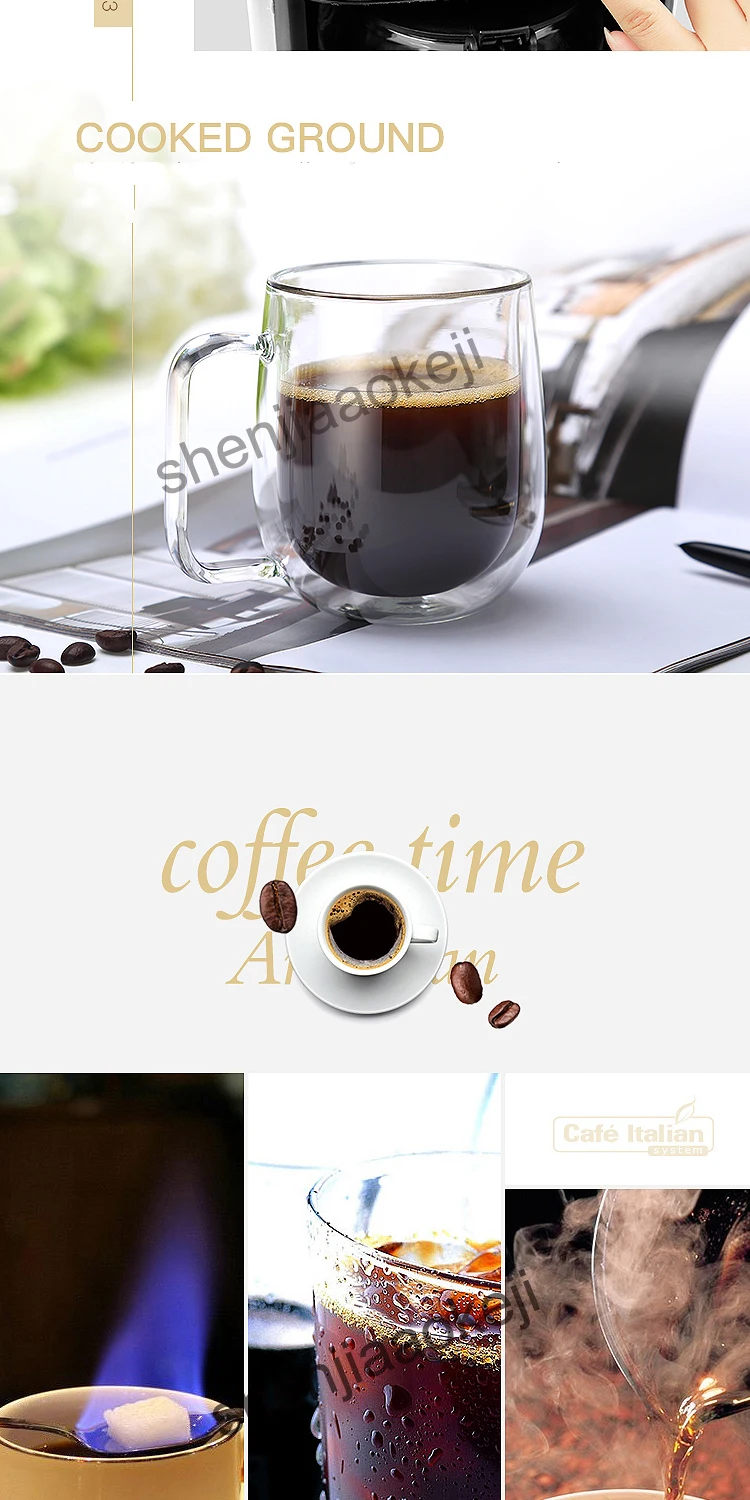 Полностью автоматическая кофемашина кафе американская машина шлифовальная кофемолка свежезаваренная Кофеварка PE3200 1000 Вт 1 шт