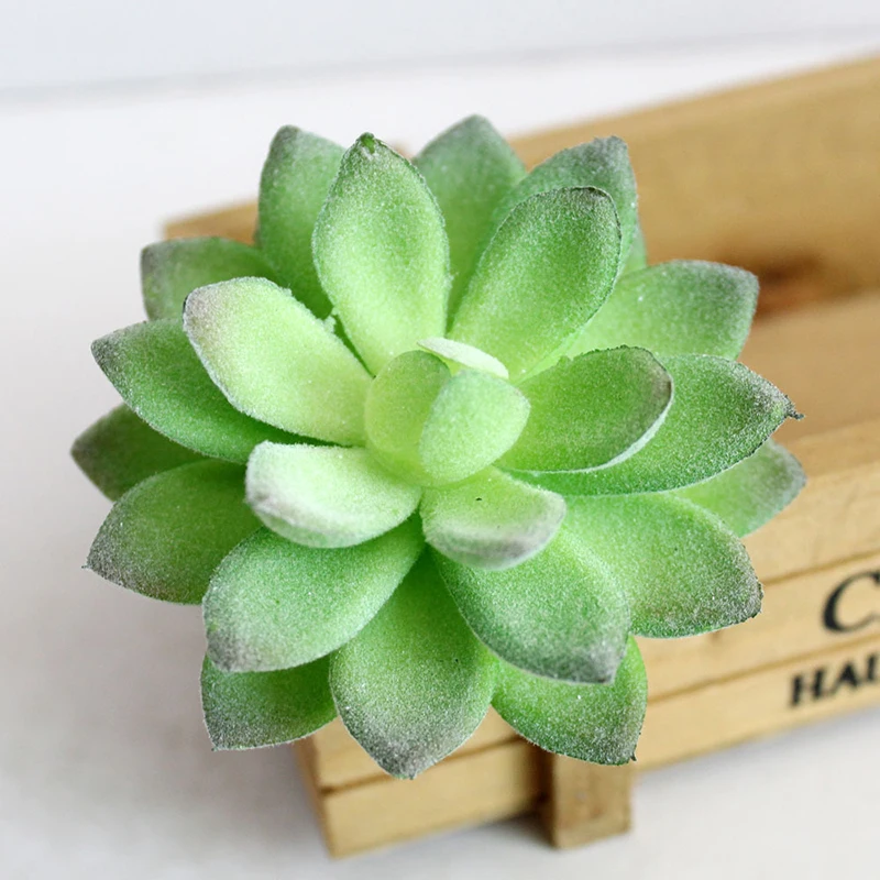 

Mini Artificial Succulent Plants For Home Decoration Green Plastic Faux Cactus Succulents Simulation Fake Plant Office Decor