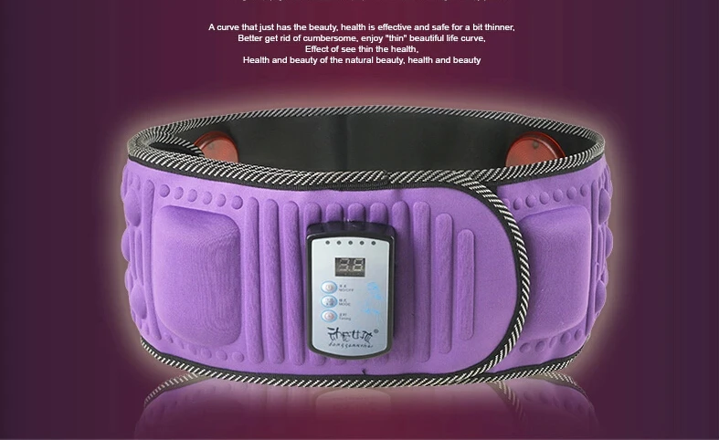 Free shipping new liposuction machine massage relaxation Slimming belt fat burning thin waist belly equipment control vibration |