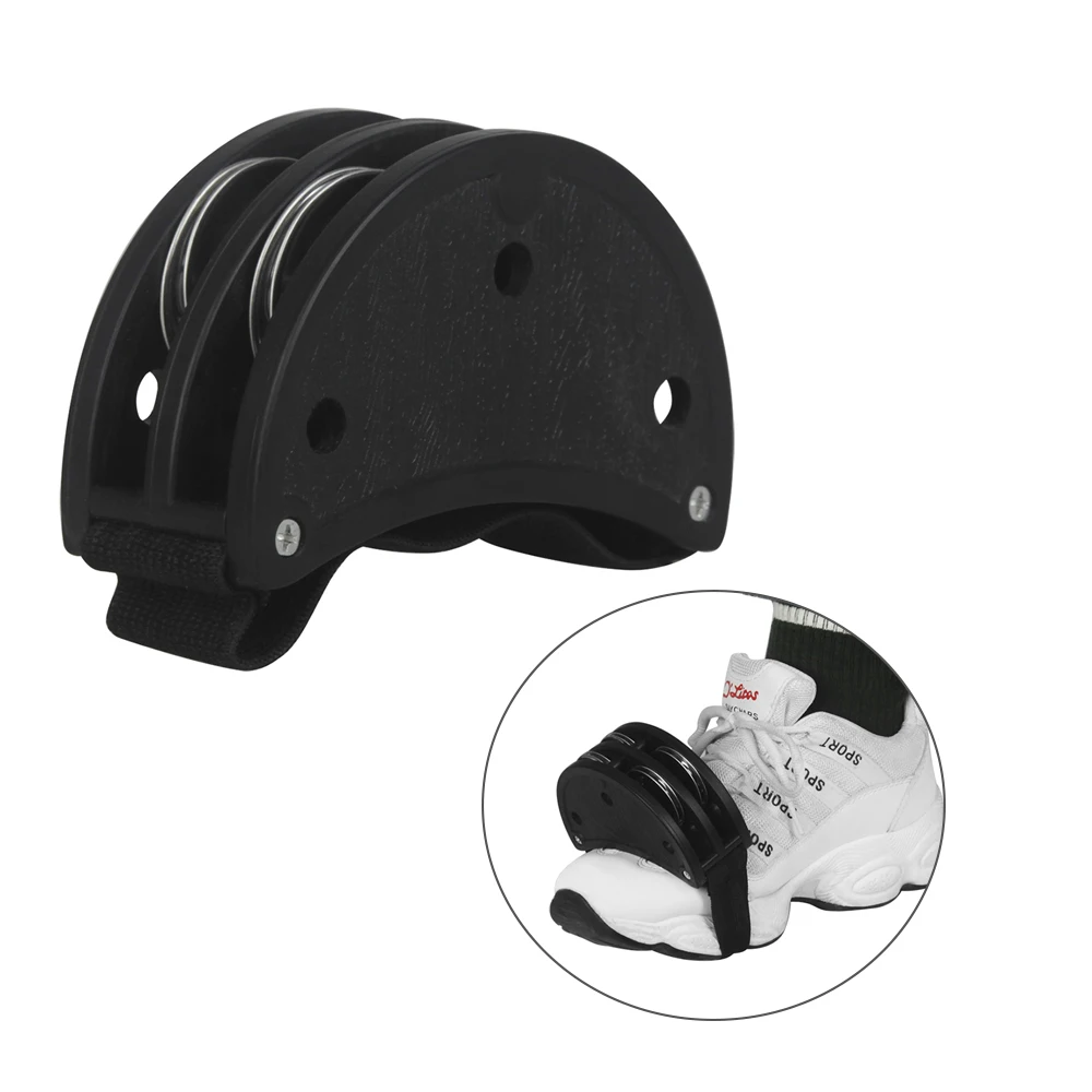

ABS Musical Bells Foot Tambourine with 2 Sets Metal Jingle Bell Cajon Box Drum Companion Accessory Percussion Instrument