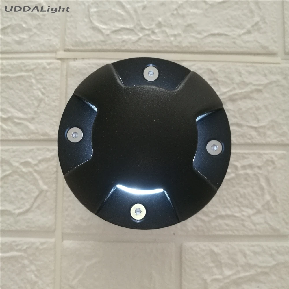 Conduziu a Luz à Terra Subterrânea 2 3 4 Iluminação Lateral 100*90mm Preto Ip67 Jardim Ac12v 5w 1 - 15 Lâmpadas subterrâneas