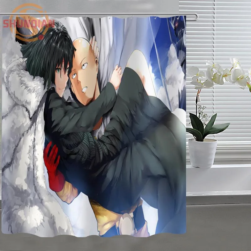 Аниме ONE PUNCH MAN пользовательские душ Шторы ткань полиэстер занавеска для ванны