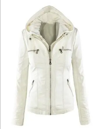 Hot autumn and winter women leather jacket zipper motorcycle leather coat short paragraph PU jacket large size coat 3XL-7XL Hot autumn and winter women leather jacket zipper motorcycle leather coat short paragraph PU jacket large size coat 3XL-7XL