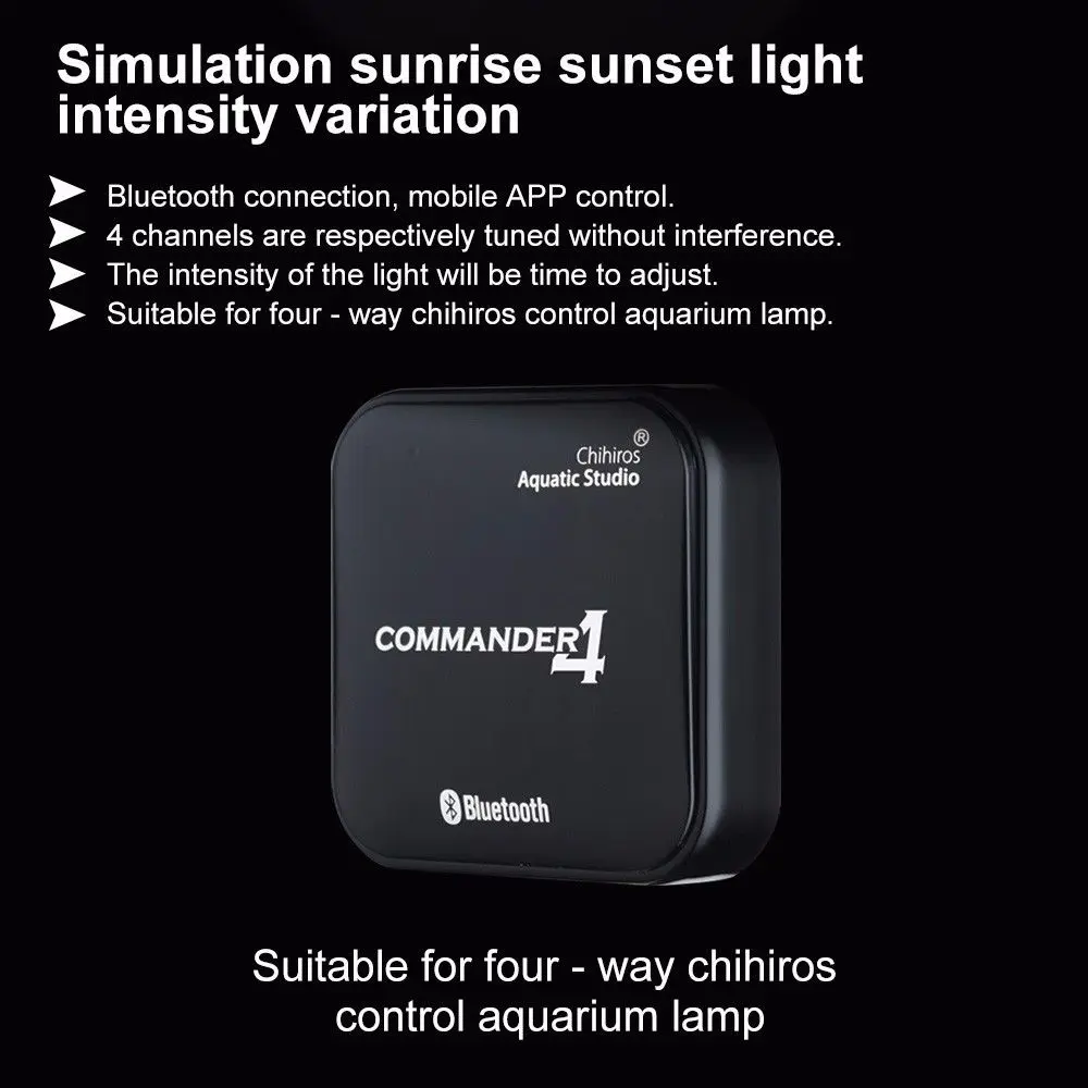 

NCFAQUA Chihiros Commander 4 Bluetooth Light Dimmer Controller Modulator Aquarium Fish Tank RGB LED Intelligent Lighting Timer