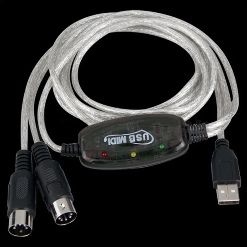 Зебра MIDI USB кабель конвертер ПК к музыкальной клавиатуре адаптер гитарные части и