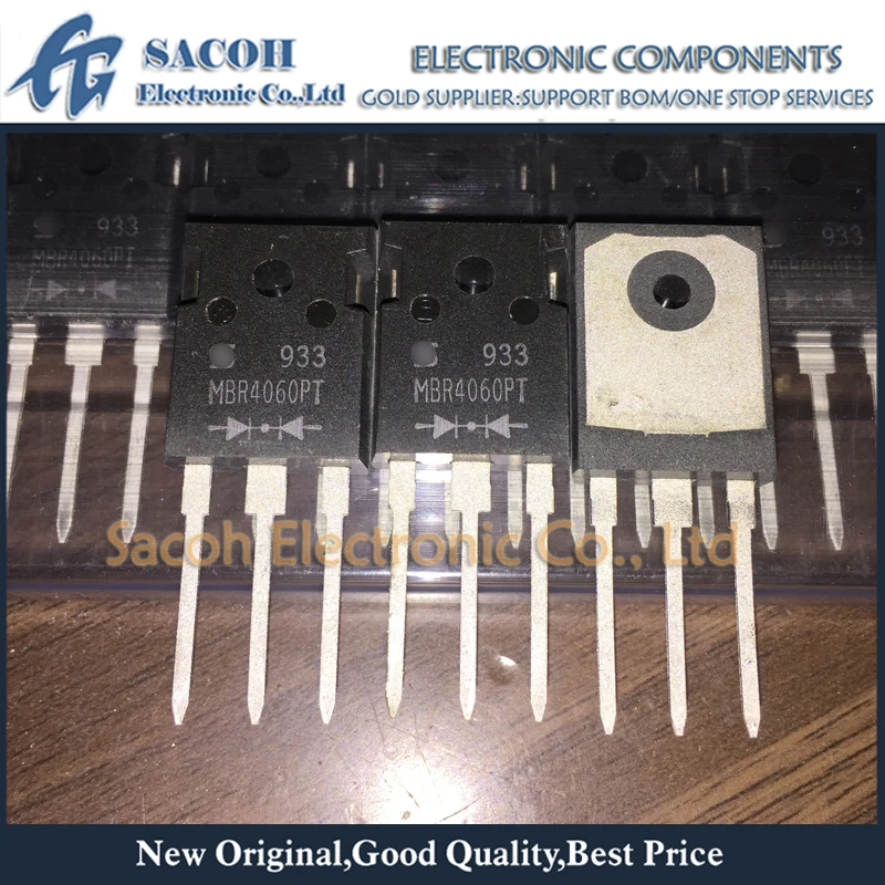 

Free Shipping 10Pcs MBR4060PT MBR4060WT SBL4060PT SR4060PT TO-247 40A 60V Schottky Barrier Diode