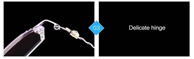 Алмазная резка стекла женские титановые очки без оправы женские роскошные брендовые оптические очки для чтения Q111