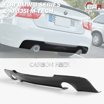 

Carbon Rear Diffuser For BMW E90 335i M-Tech Carbon Fiber Rear Lip (Twin Exhaust) Body Kit Tuning Trim For E90 335i Racing Part