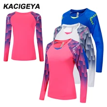 Женские рубашки с длинным рукавом, дышащая спортивная одежда с принтом, топы для спортзала, йоги, бега, футбола, спортивная куртка, быстросохнущая футболка, новинка, рубашки