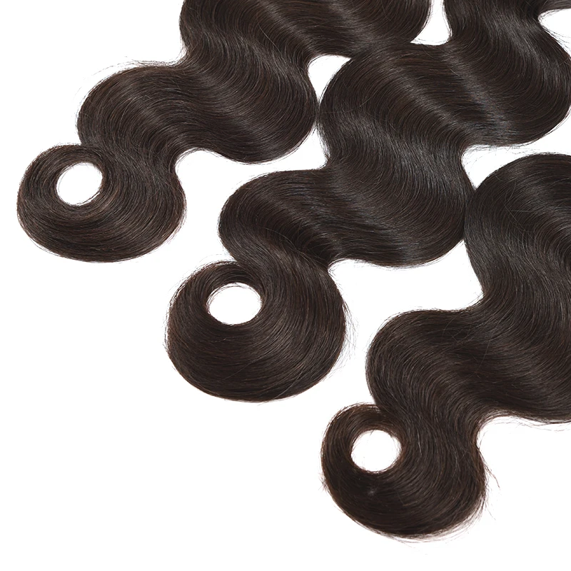 Али Коко бразильские объемные волнистые пряди с закрытием натуральный цвет/#2/#4 натуральные кудрявые пучки волос с закрытием не реми волосы