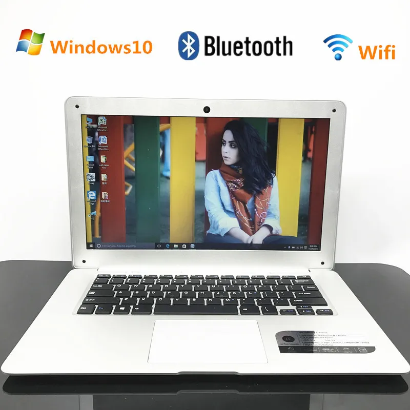 10000MAh Battery 14inch Laptop Tablet Windows10 Qual Core In-tel 4G/64G EMMC Wifi Webcam 1.44GHz PC Computer USB3.0 ultrabook