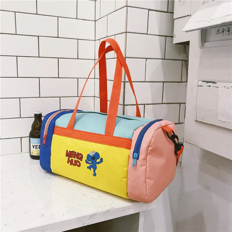 Menghuo Cartoon Travel Bag Women Duffle Bag Nylon Waterproof Colorful Packing New Travel Handbag Weekend Luggage Travel Tote SacIMG_5301