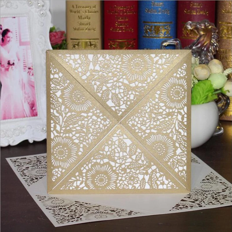 Por Laser Cut Wedding Invitations