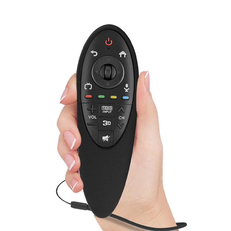 #Red Funda de silicona para mando a distancia de LG AN-MR500 carcasa protectora con cordón Flexible a prueba de golpes #Red Funda de silicona para mando a distancia de LG AN-MR500 carcasa protectora con cordón Flexible a prueba de golpes