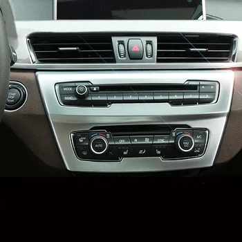 

Chrome Switch Panel Center Control Buttons Frame Cover Trim For BMW X1 F48 16-17