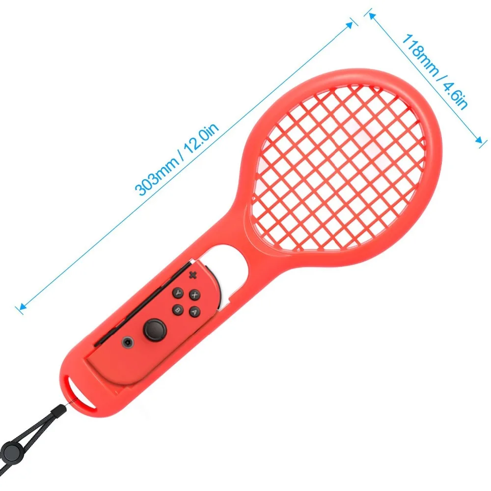 Chinfai-2-pcs-lot-2018-M-ario-Tennis-Racket-Joy-con-for-Nintend-Switch-ABS-Joy(4)