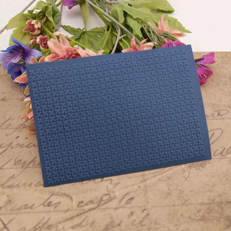 

Cross Grid Plastic Embossing Folder For Scrapbooking DIY Photo Album Card