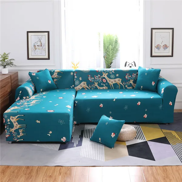 Эластичный чехол для дивана для гостиной, плотно обертывающийся, все включено, секционное упругое сиденье, чехлы для диванов, чехлы для кресел - Цвет: Color 9