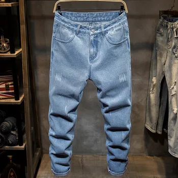 

Jeans Men Male Homme Jean Blue Vaqueros Hombre Pants Casual Skinny Denim Stretch Trouser New Fashion Slim Fit Joggers Pencil Man