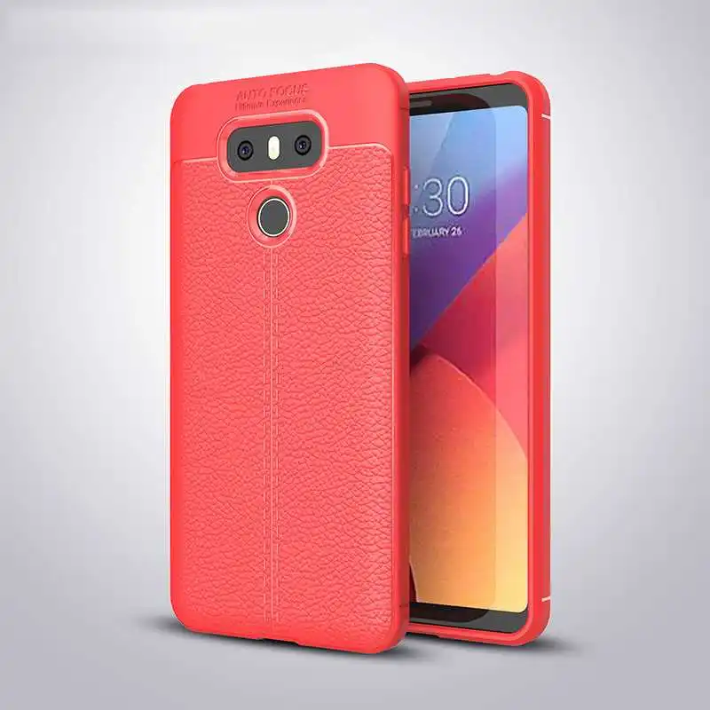 Модный противоударный мягкий чехол Mokoemi с рисунком личи 5," для LG G6, чехол для LG G6, чехол для телефона - Цвет: Red