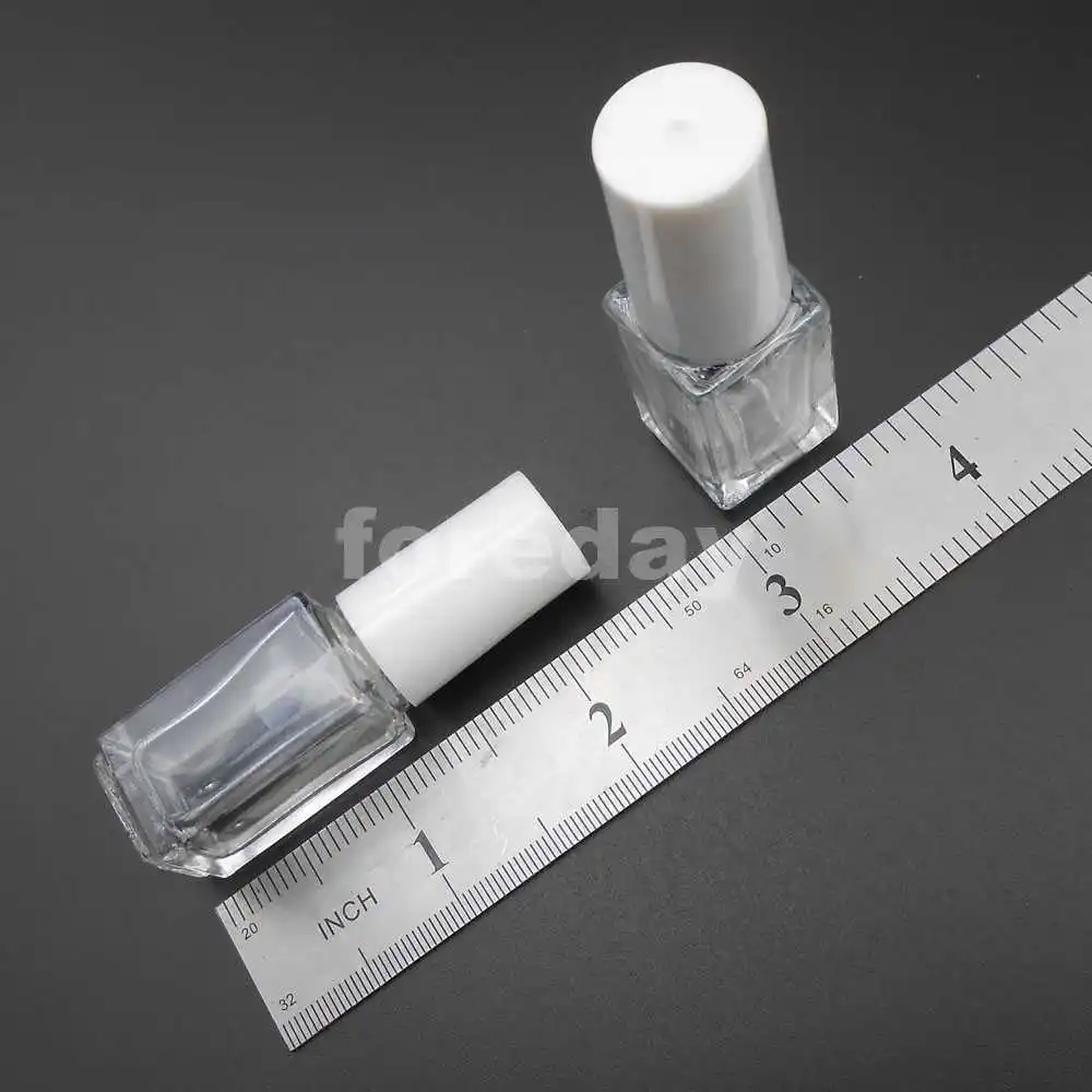 1PC X 5ml Empty Nail Polish Bottle Clear Glass With Mixing Ball Clear Black White / Matte Balck 5 ML NEW 17.5MMX45MM *FD332-334 4