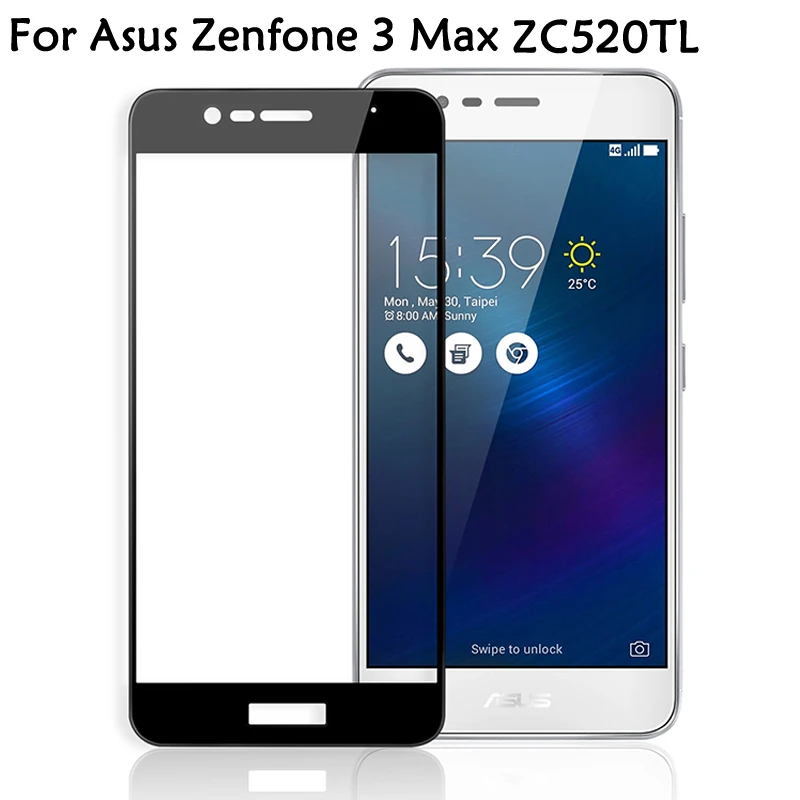 Закаленное стекло с полным покрытием для ASUS Zenfone 4 Max ZC520KL ZC554KL 3 ZE520KL MAX ZC553K ZC520TL 5 Lite