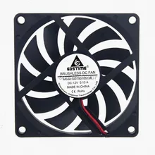 5 шт./лот Gdstime DC 12V 2Pin 8 см 80*10 мм 8010 80 мм осевой вентилятор охлаждения