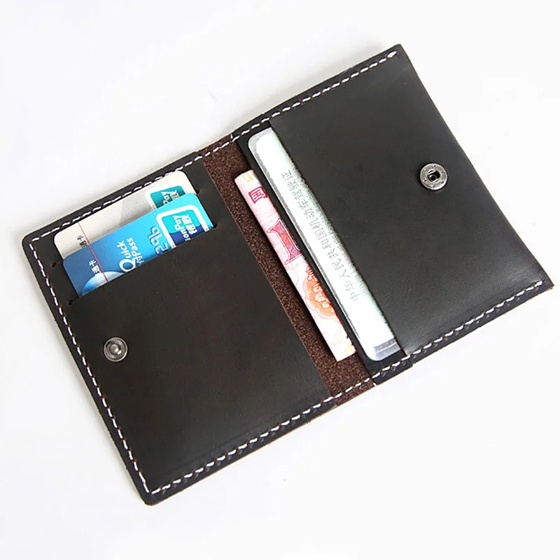 Handmade Genuine Leather Drivers License Wallet Designer Hasp Car