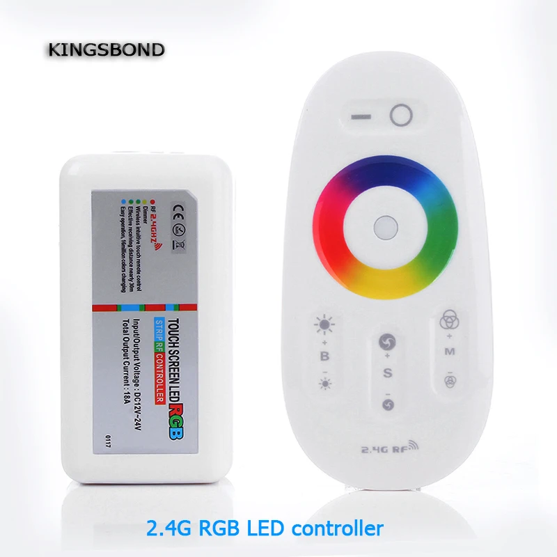 

2.4G Wireless Touch screen RGB led controller DC12DC 24A 18A RF remote control for led stripFree Shipping