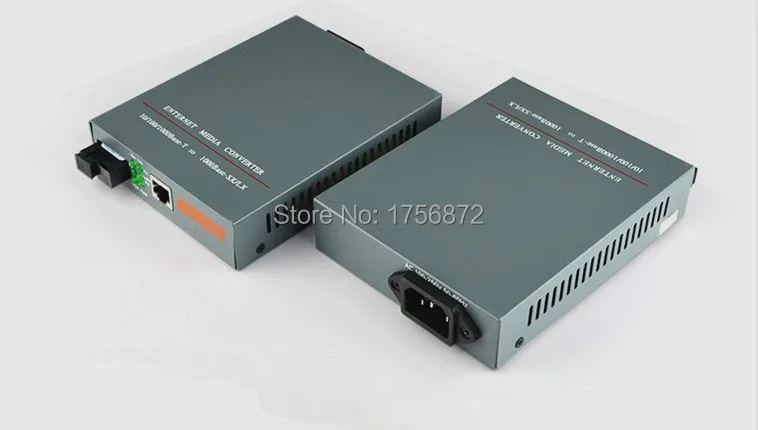 imágenes para 1 Par HTB-GS-03 A/B Gigabit Monomodo Dúplex de Fibra Óptica Media Converter 1000 Mbps Puerto SC 20 KM fuente de Alimentación incorporada imágenes para 1 Par HTB-GS-03 A/B Gigabit Monomodo Dúplex de Fibra Óptica Media Converter 1000 Mbps Puerto SC 20 KM fuente de Alimentación incorporada