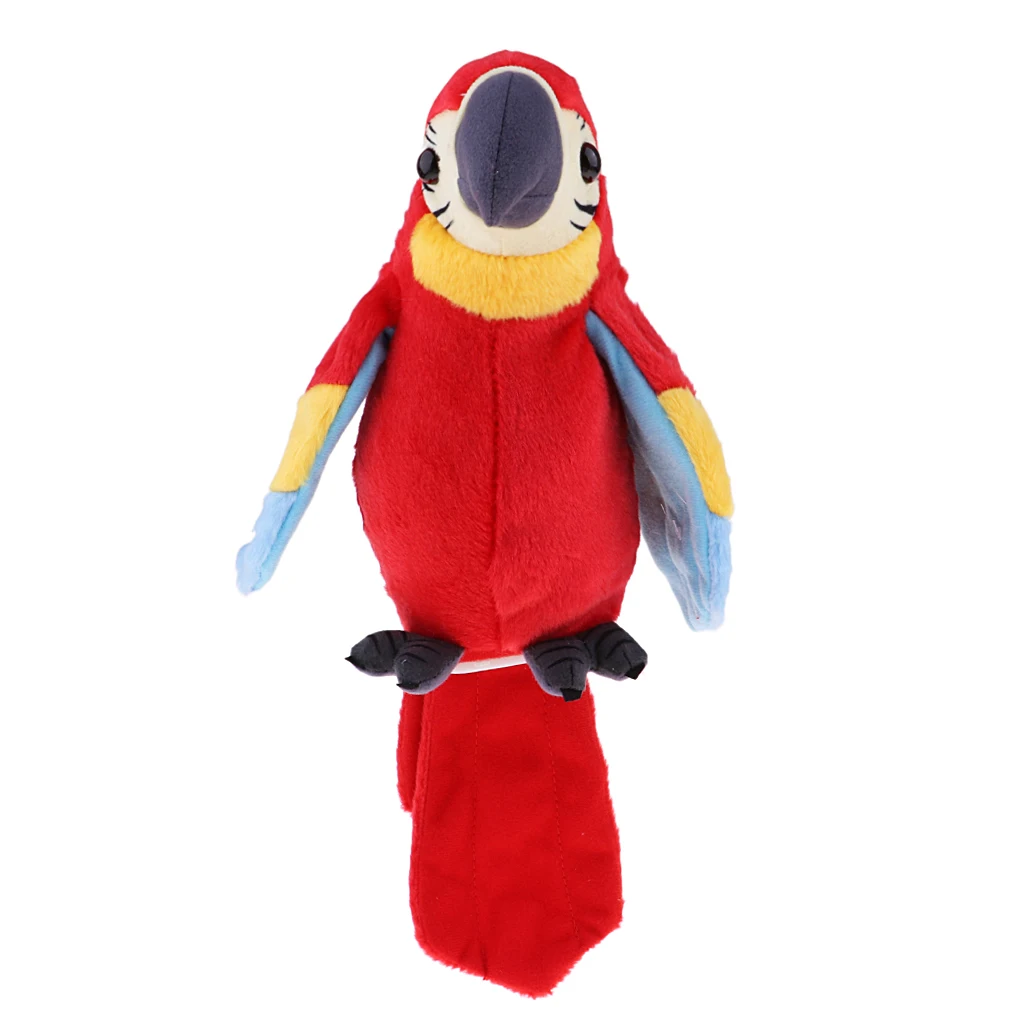 Plush Stuffed Toys Bird Parrot Cartoon Talking Singing 120 Songs Soft Toy For Baby Kids Children