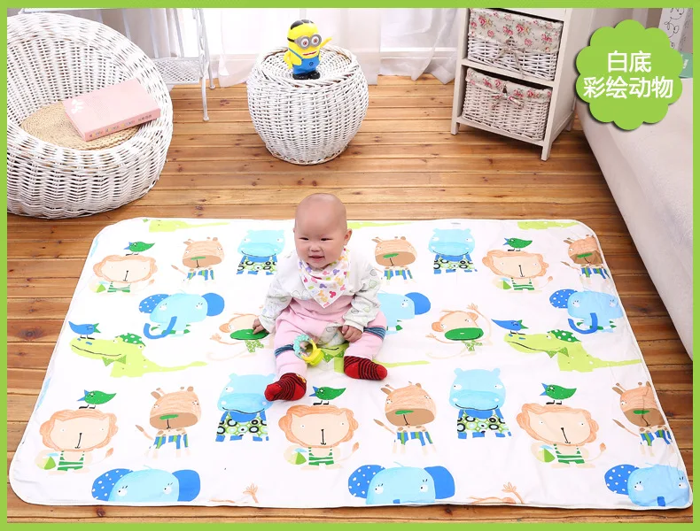 A Cambiador Portatil de Pa/ñales para Beb/é productos de aislamiento de algod/ón Almohadilla para orina impermeable Pa/ñal para beb/és Ropa de cama para cambiar de funda para 0-3 a/ños
