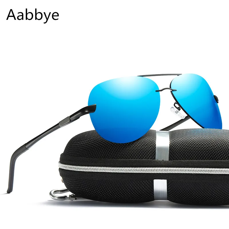 

Aabbye Brand Men's Sunglasses Brand Designer Pilot Polarized Male Sun Glasses Eyeglasses gafas oculos de sol masculino For Women