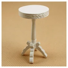 Новинка 1/12, миниатюрный кукольный домик, подставка для цветов, стул, кукольный дом, мебель, аксессуар, белый